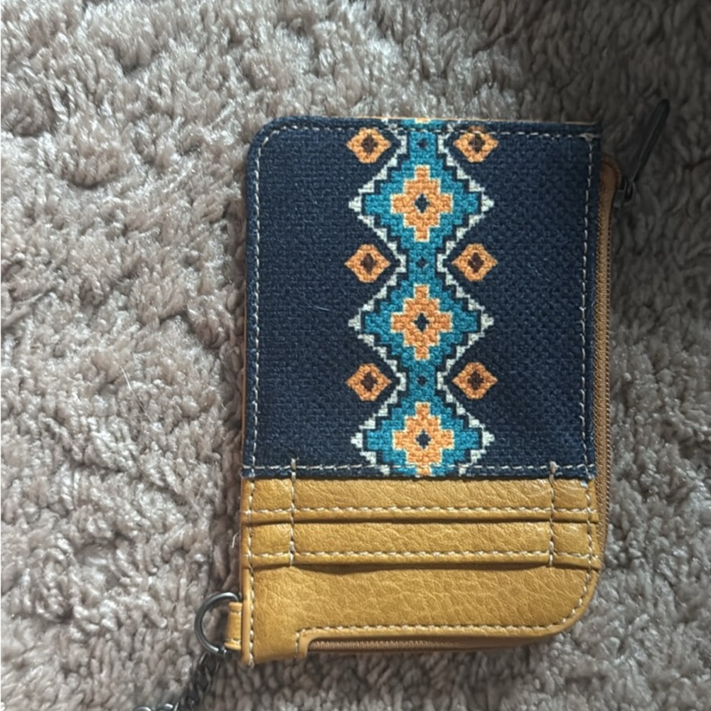 Wrangler Navy and Yellow Wallet
